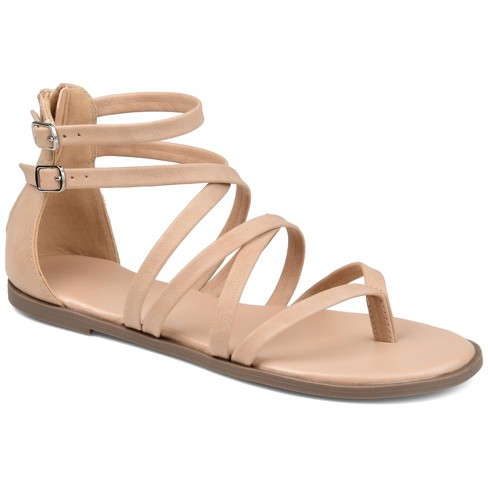 Nyla - Women Comfort Sole Wedge Shoes in Pink & Beige