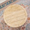 Moda Furnishings 27.9"W Outdoor Terrafab Faux Wood Round Coffee Table - 3 of 4