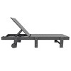WestinTrends Ashore Modern Poly Reclining Chaise Lounge With Wheels - 4 of 4