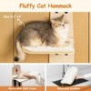 Mewoofun Pet Toy Door Mounted Cat Tree and Climber, with Cat Shelves, Cat Ladder and Removable Soft Mat, 4 Levels, Brown, 16.54"*8.46"*7.68" - 4 of 4