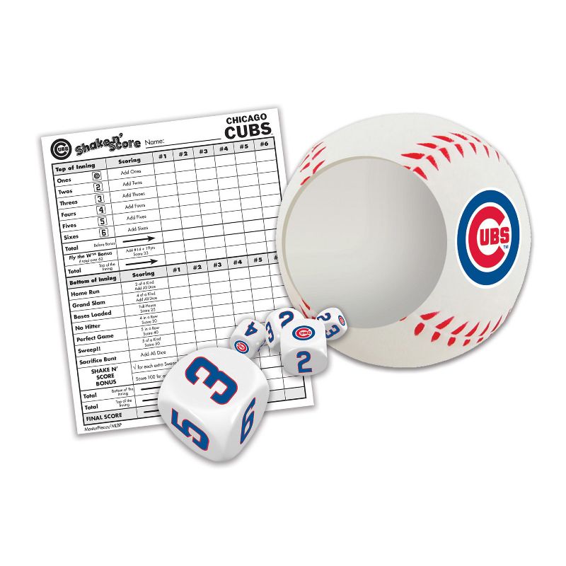 MasterPieces Officially Licensed MLB Chicago Cubs Shake N' Score Dice Game for Age 6 and Up, 3 of 5