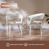 Set of 2 Dining Chair with Metal Legs for Dining Room, Living Room, or Home Office -Morden Fort - 4 of 4