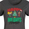 Women's Hey Arnold! Holiday Homies Graphic T-shirt Dress - Heather Charcoal - 4X - 2 of 4