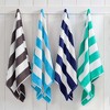 100% Cotton Cabana Striped 4 Pack Oversized Beach Towels - Great Bay Home - 3 of 4