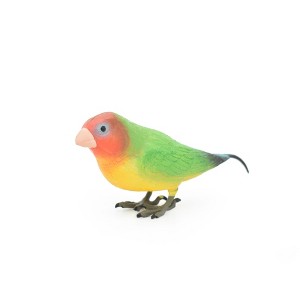 Collectible Wildlife Gifts | Lovebird Toy, Parrot, Bird,  Realistic Rubber Figure, Model, Animal, Hand Painted Figurines,      5"    CH086 BB83 - 1 of 4