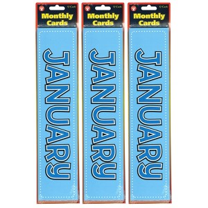 Hygloss® Monthly Calendar Cards, 12 Per Pack, 3 Packs - 1 of 2