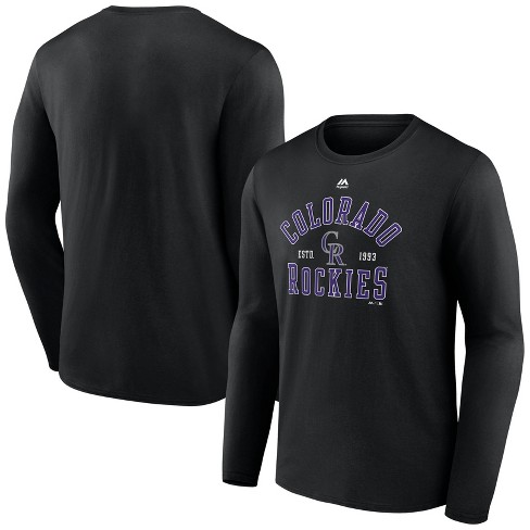 MLB Colorado Rockies Men's Long Sleeve Core T-Shirt - S