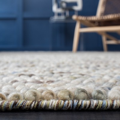 Natura NAT620 Hand Woven Indoor Accent Rug - Ivory/Multi - 3'x3' - Safavieh