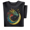 Collections Etc Celtic Dragon Crescent Moon Short Sleeve Graphic T-Shirt - 3 of 4