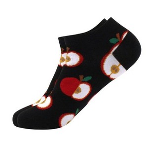 Apple Pattern Ankle Socks (Women's Sizes Adult Medium) from the Sock Panda - 1 of 3