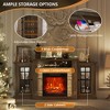 Fredees 59'' Electric Fireplace TV Stand with Remote & LED Lights - 4 of 4