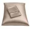 BLISSFORD Satin Pillowcase with Zipper, Satin Pillow Cases 2 Pack, Silk Pillow Cover - 2 of 4