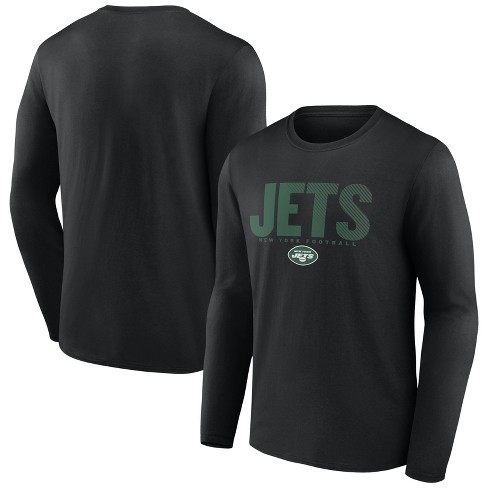 NFL New York Jets Men's Transition Black Long Sleeve T-Shirt - S