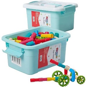 Dazmers Educational Water Bath Pipes and Kids Building Toys for Kids 3+ -Set of 144 ,Multicolored - 1 of 4