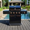 Kenmore 4-Burner Outdoor Gas BBQ Grill with Searing Side Burner PG-40409S0LB-2 Black - image 3 of 4