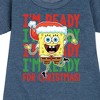 - SpongeBob SquarePants - I'm Ready For Christmas Graphic Short Sleeve Fleece Dress - 2 of 4