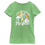 Girl's Peter Pan St. Patrick's Day Tinkerbell I Don't Need Luck I'm Magical T-Shirt