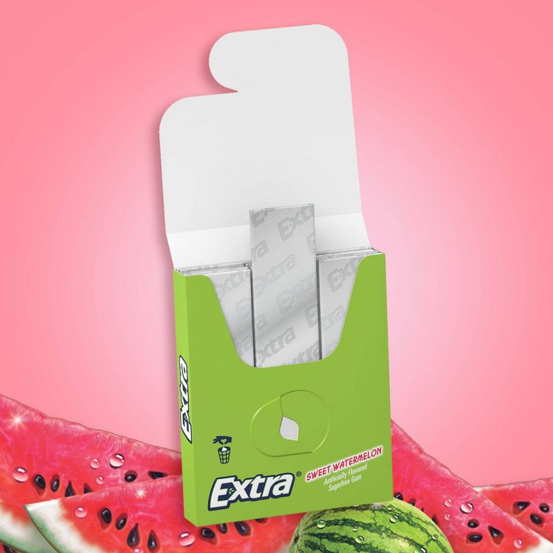 Extra Sweet Watermelon Sugar-Free Gum - 15 sticks/3pk, 3 of 10
