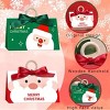 Christmas Candy Boxes 10 Pack with Ribbon and Wooden Ring Santa Claus Pattern Treat Box for Holiday Birthday Wedding Party Gift Wrapping Supplies - 3 of 4