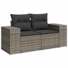 vidaXL Garden Sofa Set Grey PE Rattan Large Modular Garden Sofa Set - 3 of 4