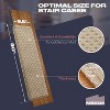 MBIGM Bullnose Non-Slip Stair Treads, 9.5" x 30" Wooden Steps Protection - TPU Backing & Steel Reinforcement - Anti-Slip - 2 of 4