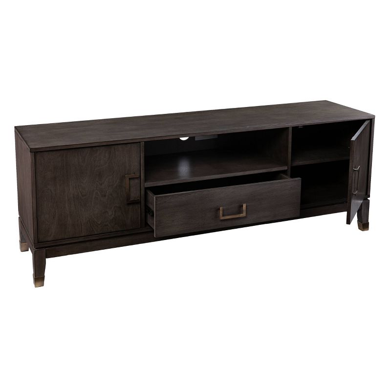 Harend Media Stand with Storage Gray - Aiden Lane, 4 of 12