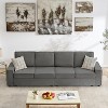 Modular Sectional Sofa, U/L-Shaped Couch w/ Removable Cover, Modern Convertible Deep Seat Sofa, Comfy Cloud Sleeper Sofa Couch for Living Room&Office - 4 of 4