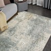 Boho Vintage Floral Printed Area Rug Ultra Thin Low Pile Machine Washable Stain Resistant Non Shedding Pet Friendly Floor Rug - 4 of 4