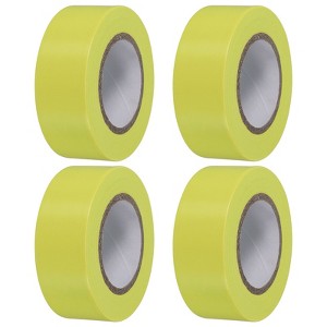 Unique Bargains PVC Non-Adhesive Flagging Tape for Tree Survey Boundaries 4 Pcs - 1 of 4