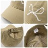Nertpow Trendy Bow-Tie Baseball Cap for Women and Men Trucker Hats Y2k Adjustable Fashion Sun Hat with Visor for Hiking & Travel - 3 of 3