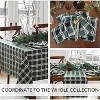Elegant Plaid Christmas Tablecloth, Round/Oval Green Table Cloth Christmas Decorations for Dinner Table - 3 of 4