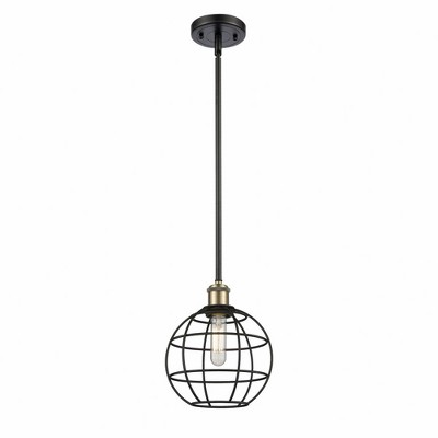 Lake Placid - 1 Light Stem Hung Pendant In Industrial Style-10.25 Inches Tall and 8 Inches Wide