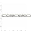 Black Bow Jewelry Mens 7.5mm Sterling Silver Solid Figaro Anchor Chain Necklace - 4 of 4