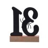 Transpac MDF October 31st Decor Freestanding Tabletop Signs Wood Fall Harvest Multicolor Indoor Decoration - 3 of 4