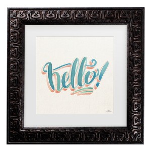 Trademark Fine Art - Janelle Penner Hello I Matted Framed Art - 1 of 4