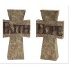 Tabletop sentiment cross set – polystone inspiration decor – 10.75 inch height – home display set of 3 – By Melrose - 3 of 3