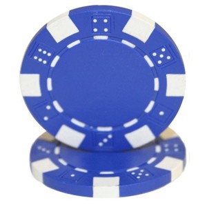 Slickblue 25-Count Striped Dice 11.5g Poker Chips, Clay Composite, Great for Game Nights & Counting Tools, Color Options - 1 of 3