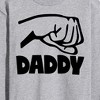 Men's - Instant Message - Daddy And Me Fist Bump Long Sleeve Graphic T-Shirt - 2 of 4