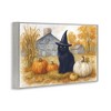 Stupell Industries Witch Cat Autumnal Farm Framed Giclee Art, Gray, 30" x 20" - 2 of 4