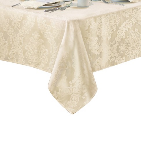 Barcelona Jacquard Damask Stain Resistant Tablecloth - 52