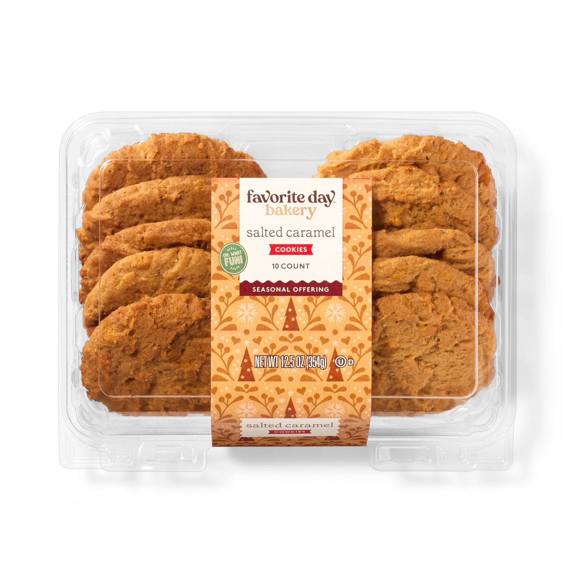 Salted Caramel Cookies - 12.5oz/10ct - Favorite Day™