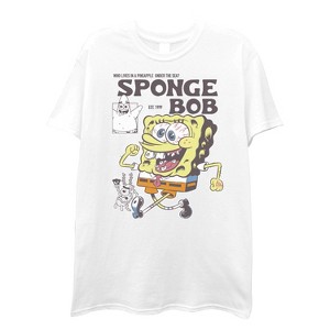Mens Spongebob Squarepants Classic Shirt - Spongebob, Patrick & Krusty Krab T-Shirt - 1 of 4