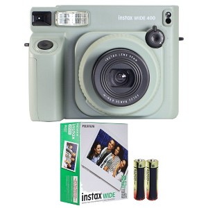 FUJIFILM INSTAX WIDE 400 Instant Film Camera with FUJIFILM INSTAX WIDE 2X10 Film and Panasonic Alkaline 4 "AA" Batteries - 1 of 4