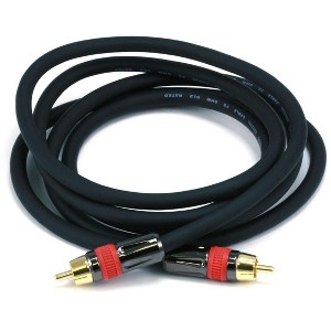 Monoprice Digital Coaxial Audio Cable - 6 Feet - Black | High Quality RG6 RCA CL2 Rated, Gold plated - 1 of 4