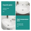 SEVOBAL Bathroom Sinks Ceramic Rectangle Wall Mount Vessel Sink with Single Faucet Hole and Overflow, White, 20.08"*14.57"*9.06" - 4 of 4