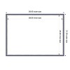 Amanti Art Theo Black Silver Narrow Framed Dry Erase Magnetic Board - 3 of 4