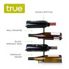 True Align Wall-Mounted Wine Rack, Black Wrought - 2 of 4