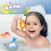 6-Pack Light Up Dinosaur Bath Toys, Floating Sensory Set for Toddlers Ages 1-5 - 2 of 4