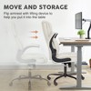 Grungis PU Leather Office Chair with Adjustable Flip-up Armrest & Lumbar Support,Comfortable Computer Chair with Metal Base for Adult, Student - 4 of 4