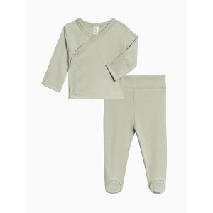 Riley 2 Piece Wrap Top and Pant Set - 1 of 4